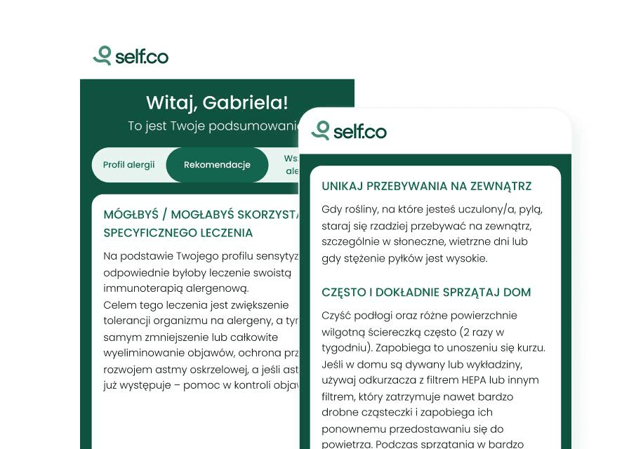 Uzyskaj spersonalizowane sugestie jakie kolejne kroki powinieneś podjąć i wskazówki dotyczące leczenia.